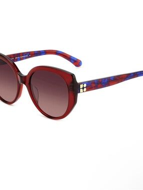 Kate Spade Seraphina/G/S C9A3X Sunglasses Women's Red/Pink Double Shade 55mm